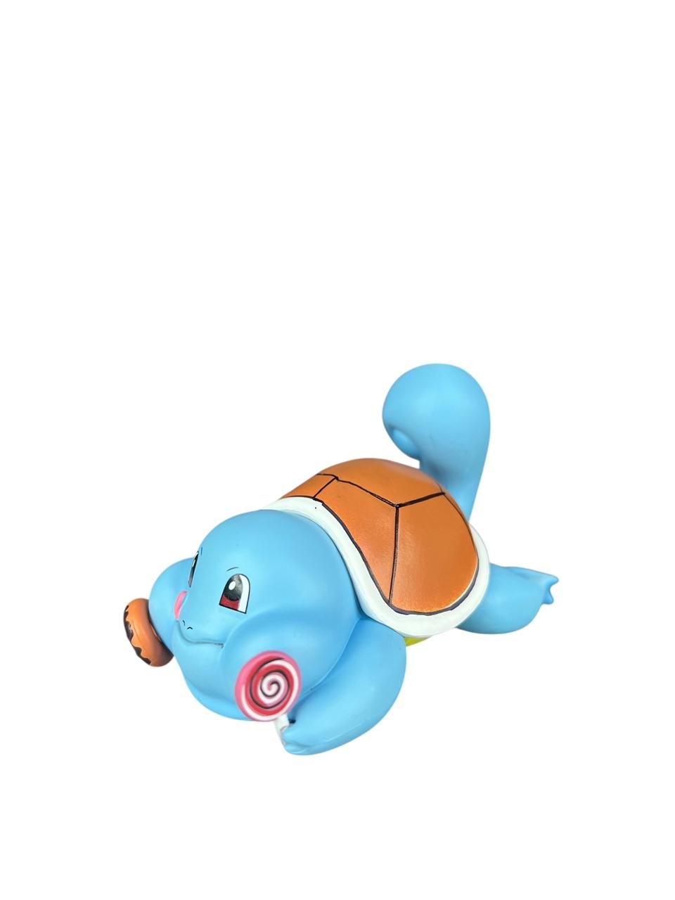 Mini Figura Squirtle Comiendo 6 Cm Pokémon - Imagen 6