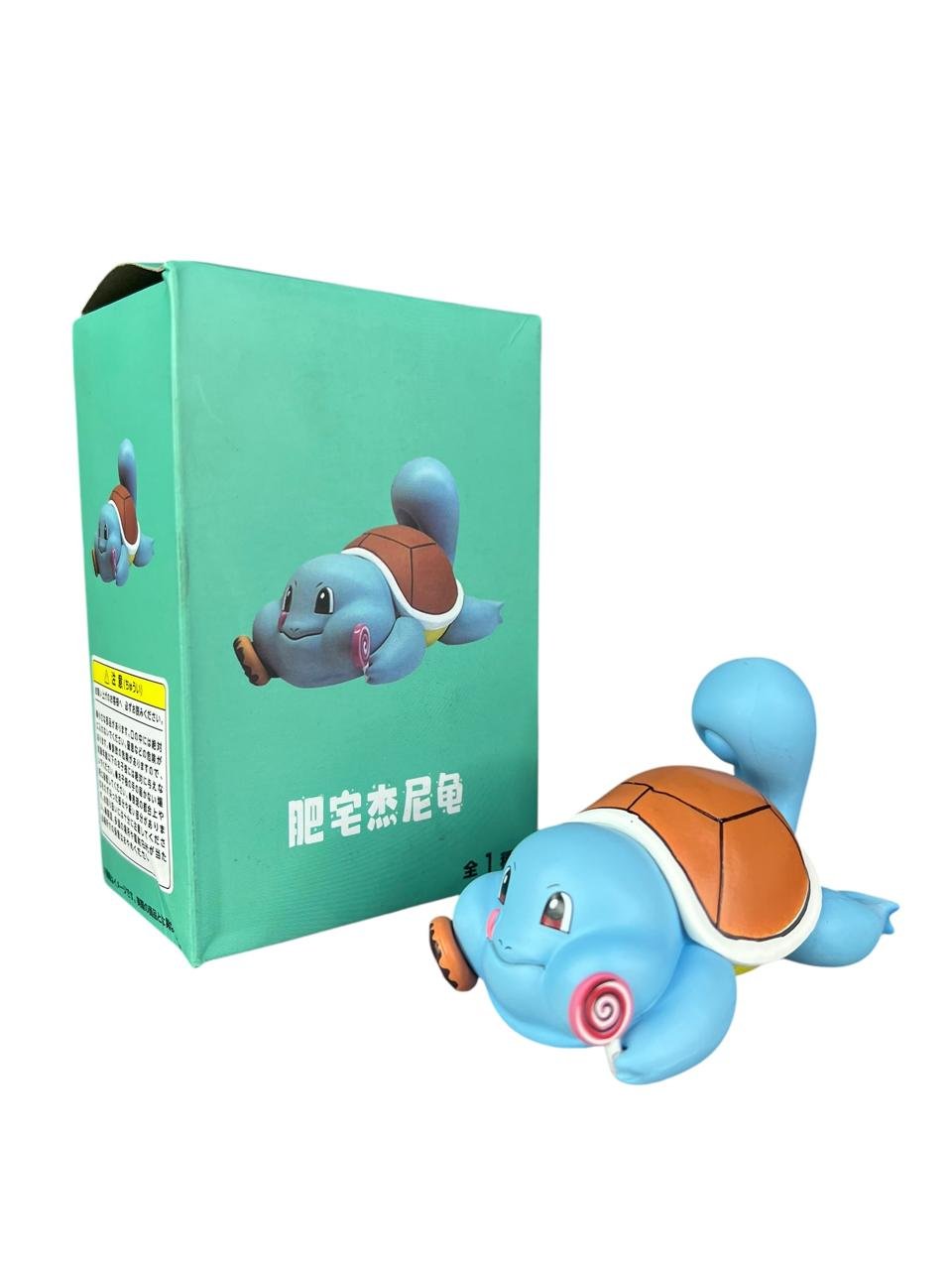 Mini Figura Squirtle Comiendo 6 Cm Pokémon