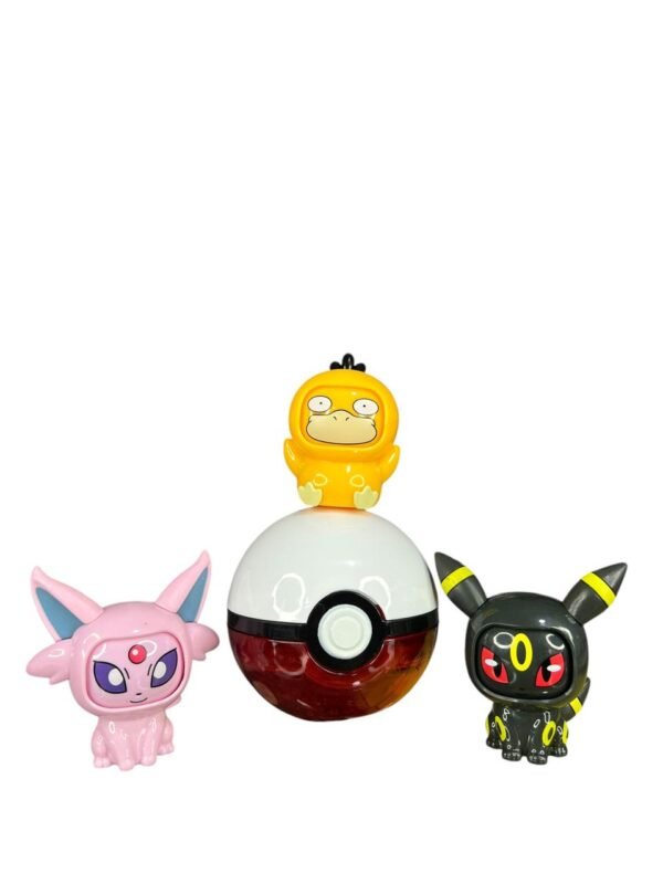 Figura Caras Intercambiables + Pokebola Morado  Pokémon - Imagen 2