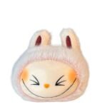 Mini Llavero Peluche Labubu Sonriendo Rosa 4cm