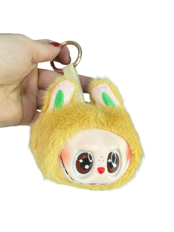 Mini Llavero Peluche Labubu Caqui 4cm - Imagen 3