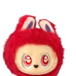 Mini Llavero Peluche Labubu Rojo 4cm