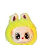 Mini Llavero Peluche Labubu Amarillo 4cm