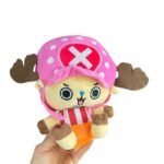Peluche Chopper Gorro Rosado 18cm - One Piece