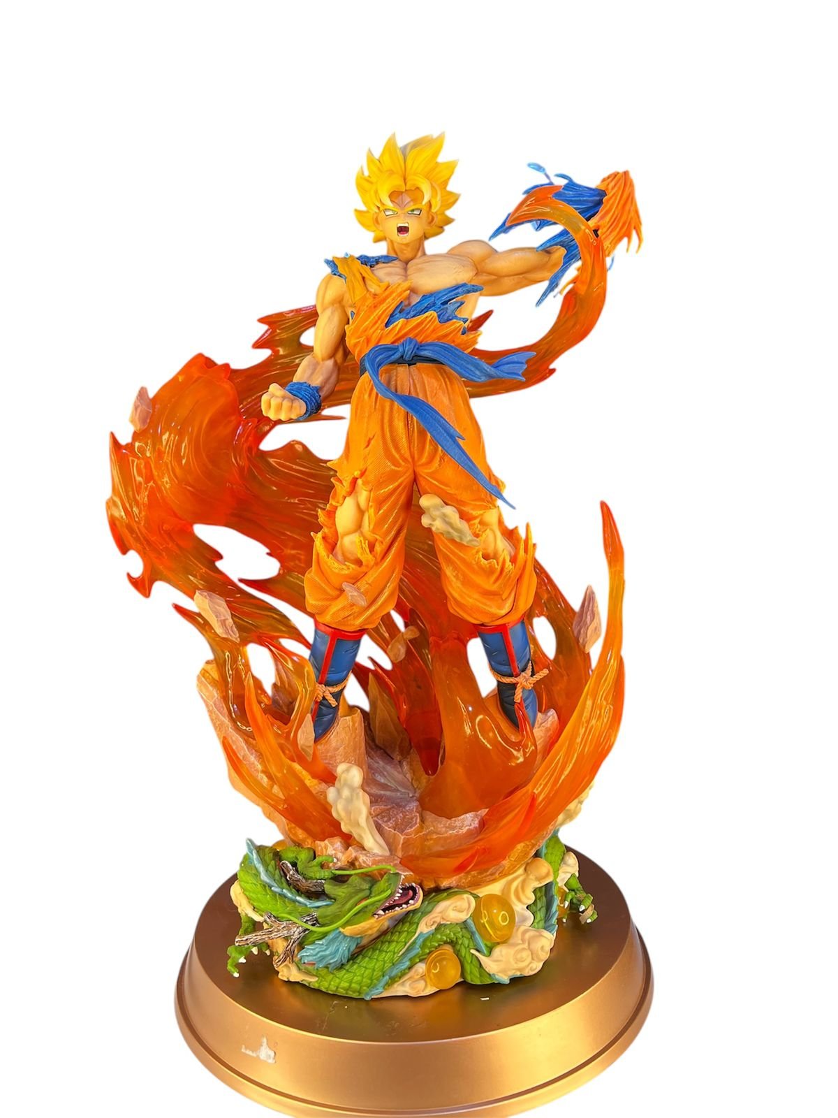 Figura goku con 3 cabezas intercambiables