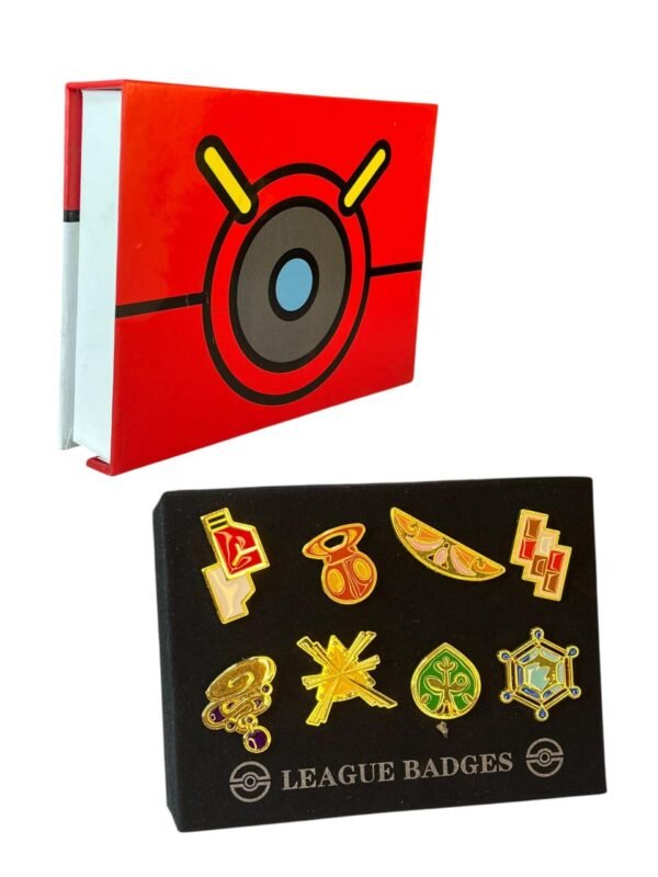 Set Metálico X8 Insignias De Gimnasio Kalos Pokemon