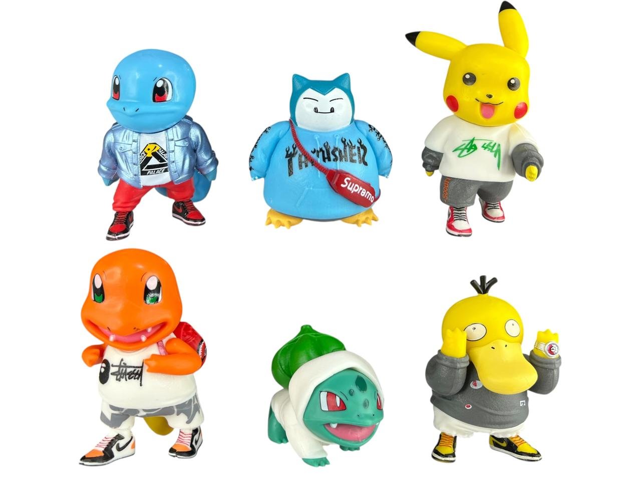 Figuras X6 Con Ropa Pokémon Personajes 7cm