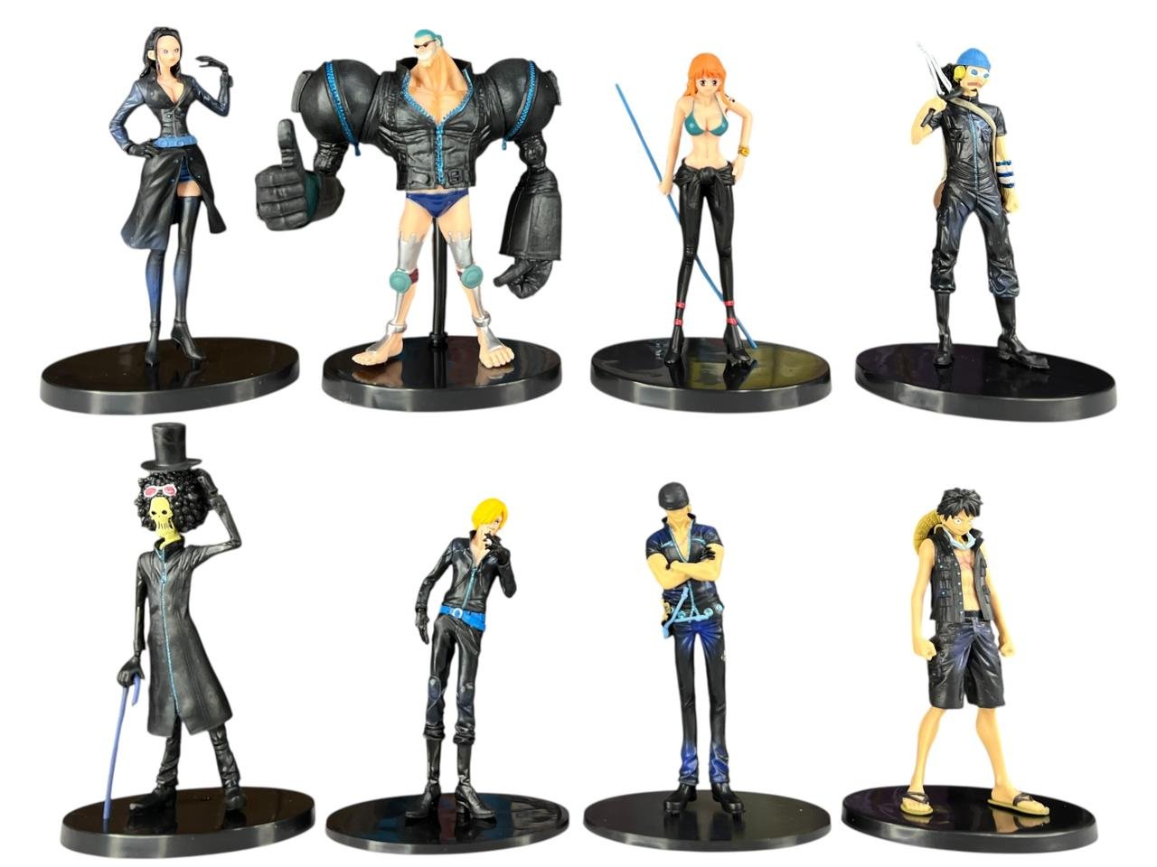 Figuras X 7 Tripulación Mugiwar Grande One Piece 13cm