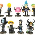 Figuras Coleccionable X9 Tripulación Mugiwara One Piece 9cm