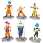 Figuras Coleccionable X6 Dragon Ball Tapa Transparente 13cm
