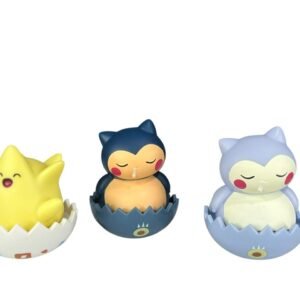 Figura Coleccionables Huevo X3 Snorlax Togepi Pokemon 8 Cm