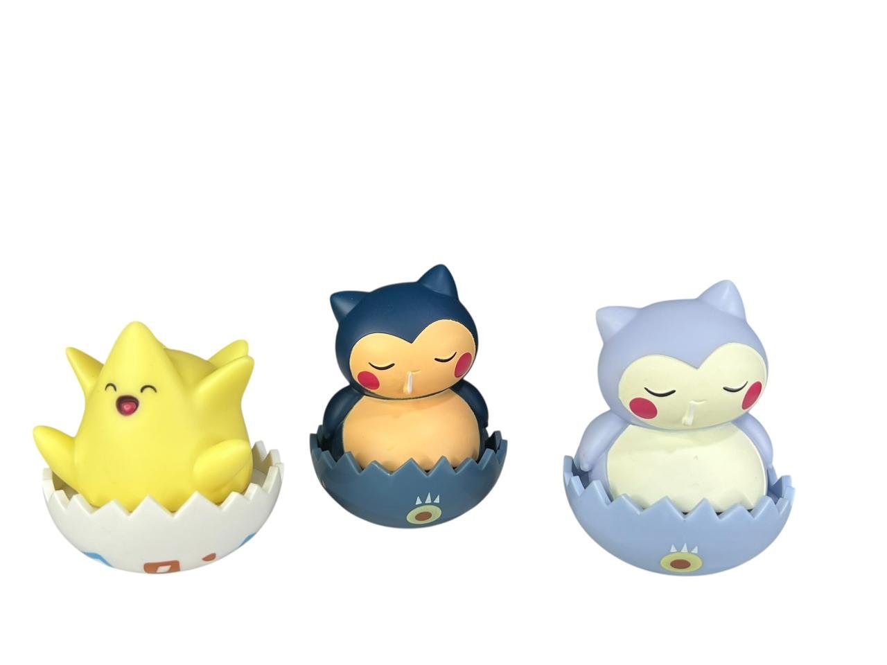 Figura Coleccionables Huevo X3 Snorlax Togepi Pokemon 8 Cm