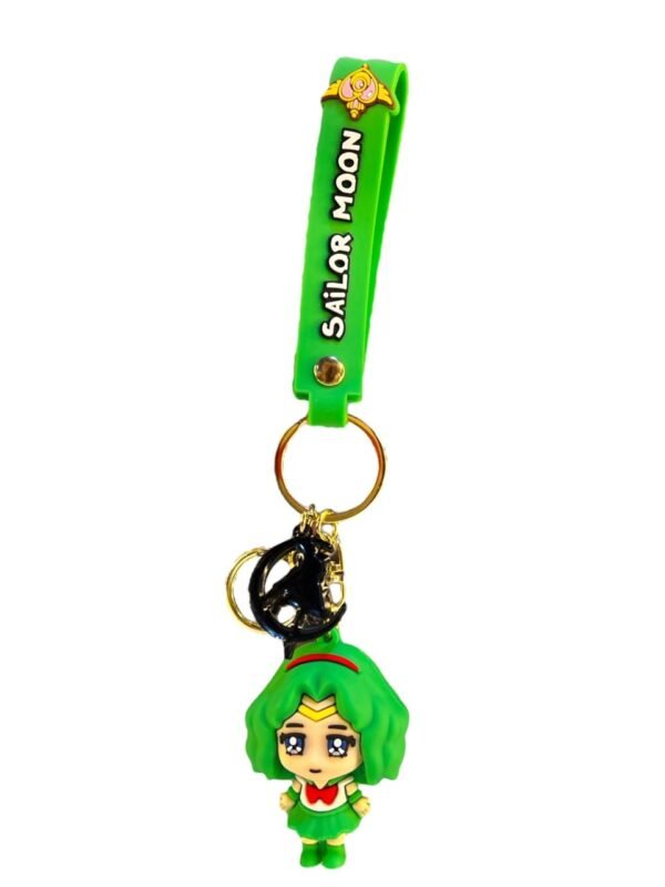 Llavero sailor moon verde en goma - Imagen 3