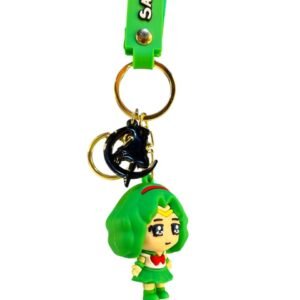 Llavero sailor moon verde en goma