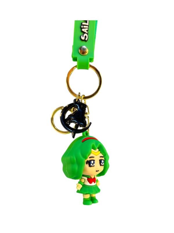 Llavero sailor moon verde en goma