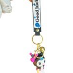 Llavero de kuromi negro de goma