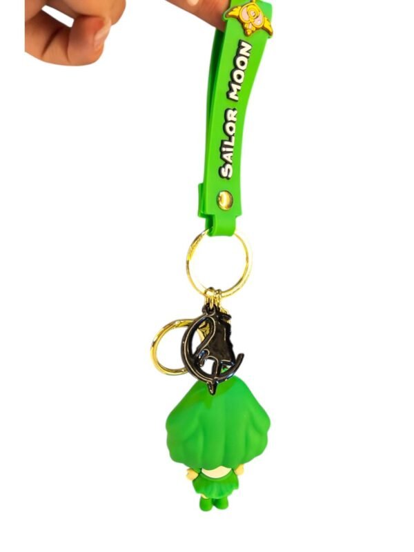 Llavero sailor moon verde en goma - Imagen 2