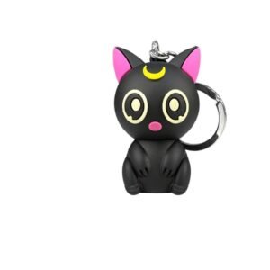 Llavero de sailor moon luna en silicon - Imagen 4
