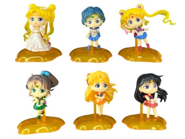 Figuras Coleccionables X6 Sailor Moon Tapa Amarilla Estrella