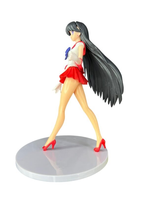 Figura Rei Hino 16cm Con Base Sailor Moon - Imagen 4