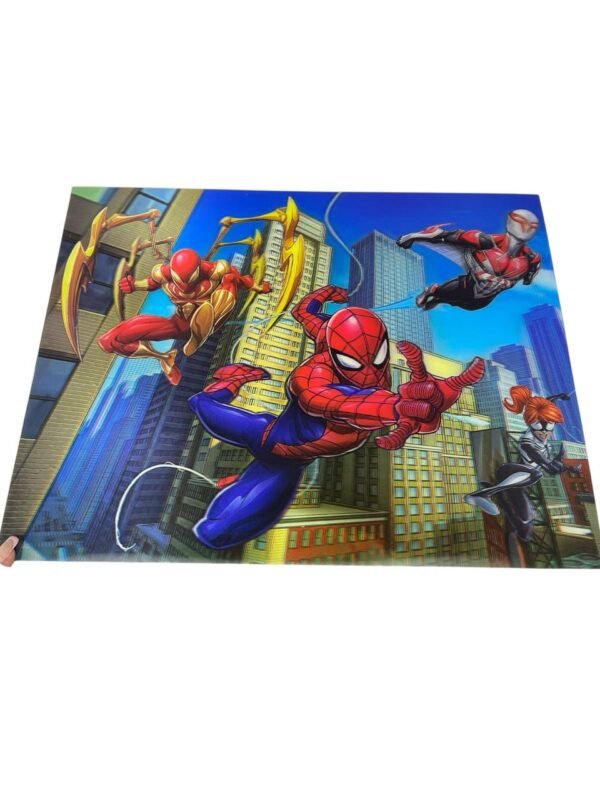 Afiche 3d de spiderman