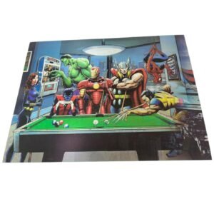 Afiche de todos  los super heroes 3d