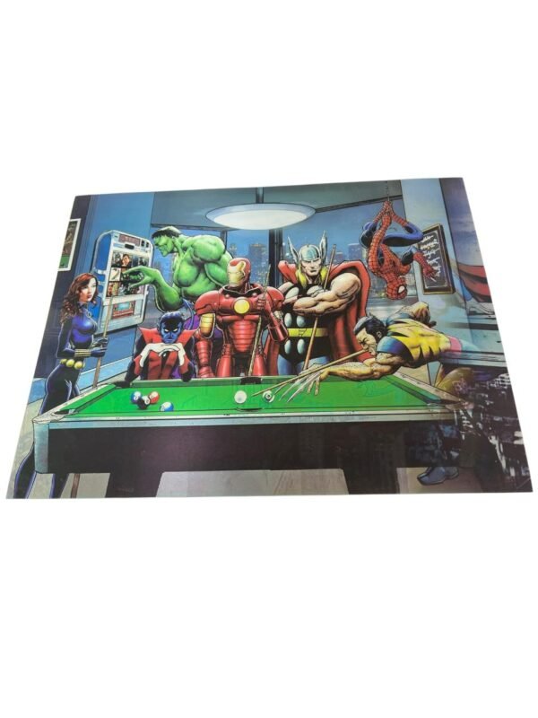 Afiche de todos  los super heroes 3d