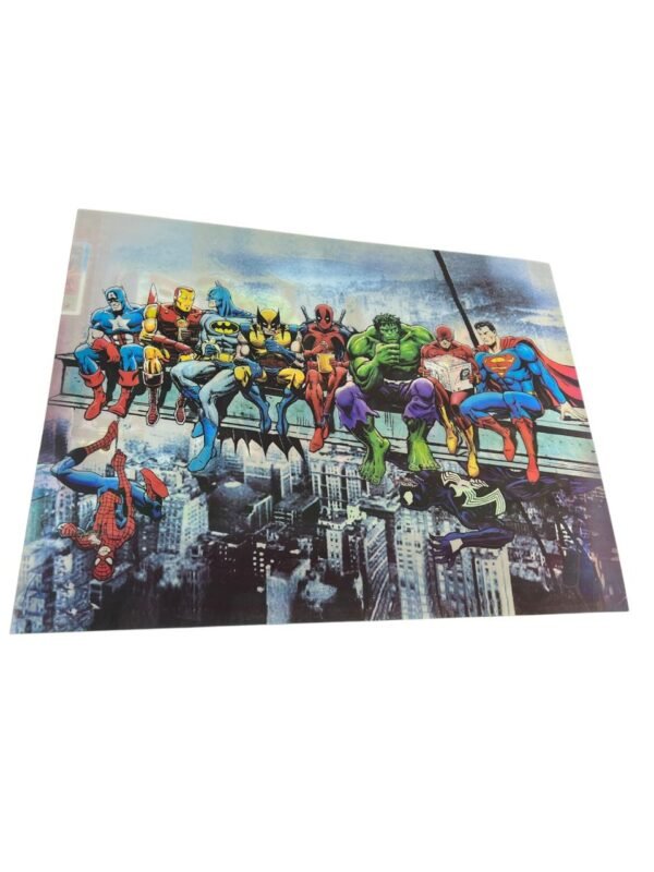 Afiche de todos  los super heroes 3d - Imagen 2