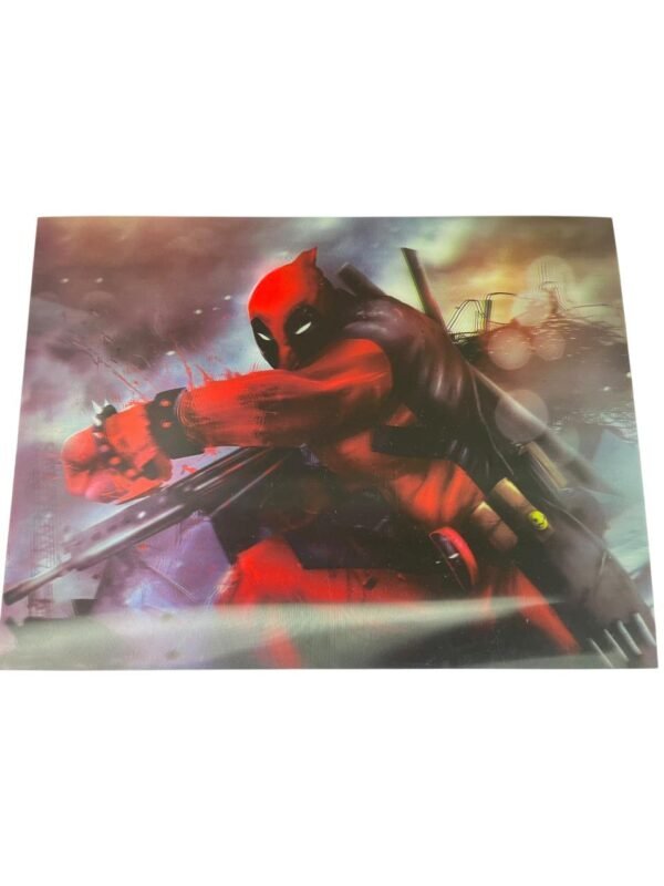 Afiche 3d de deadpool