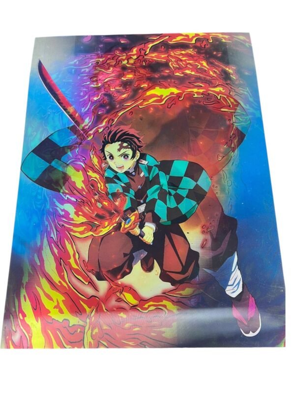 Afiche de demon slayer tanjiro 3d