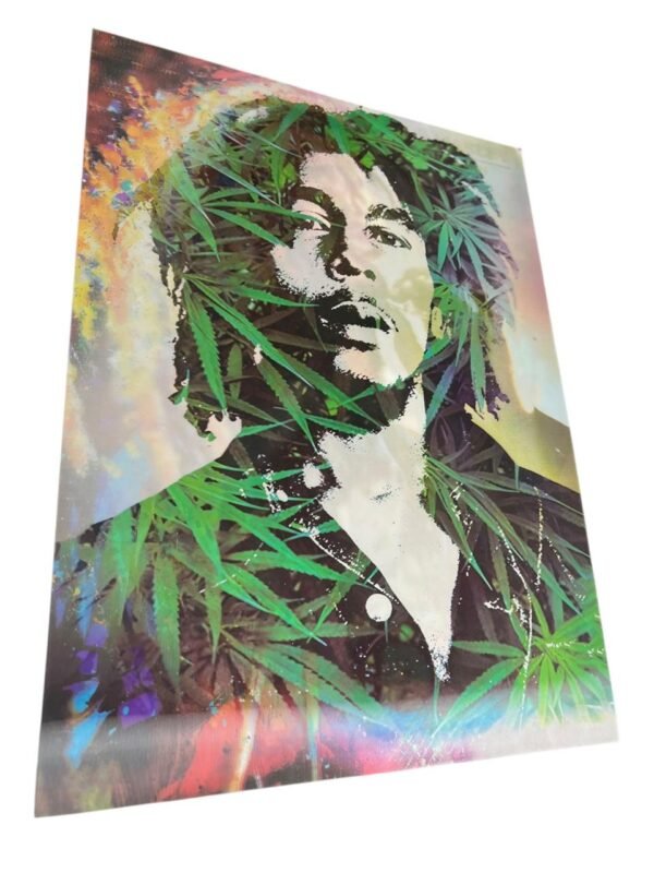 Afiche 3d de bob marley