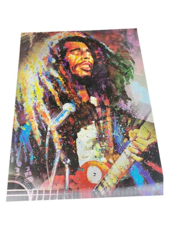 Afiche 3d de bob marley - Imagen 2