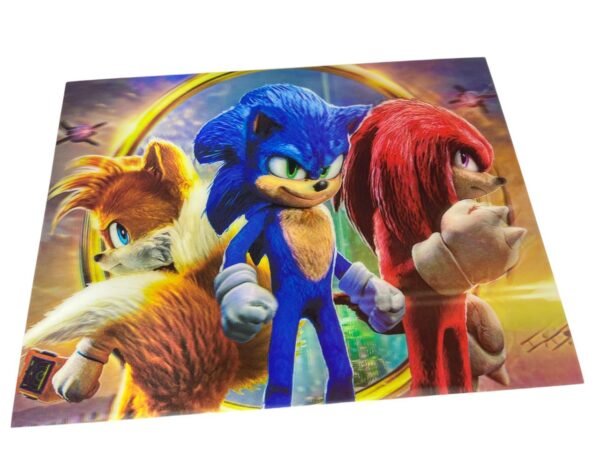 Afiche 3d De Sonic