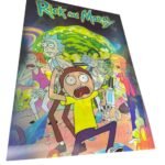 Afiche de rick y morty 3d