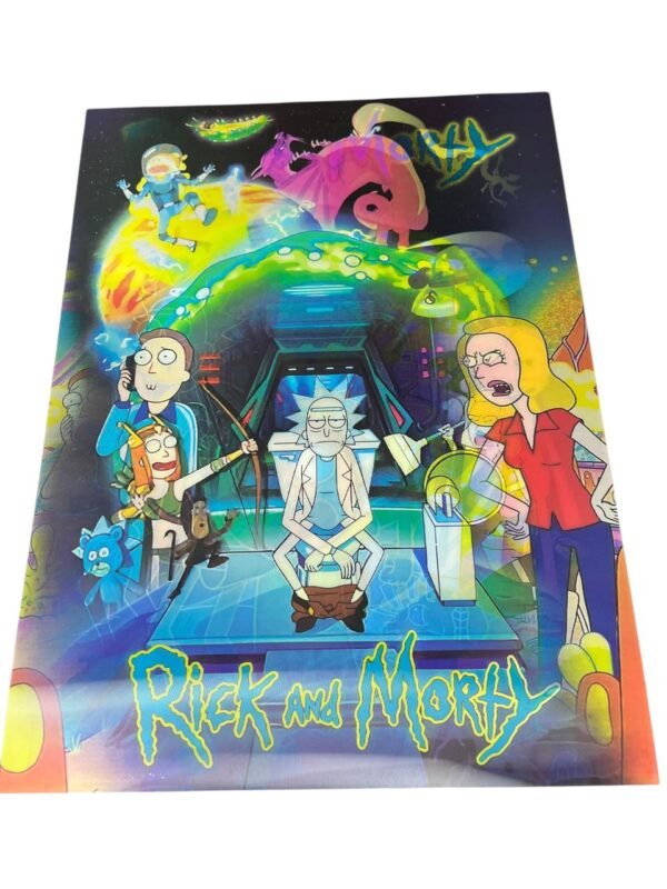 Afiche de rick y morty 3d - Imagen 2