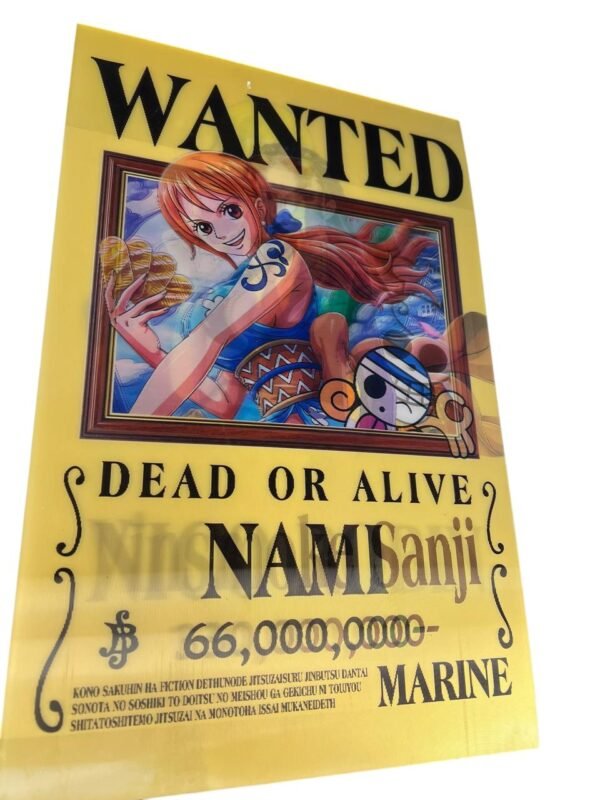 Afiche 3d de one piece tres personajes - Imagen 4