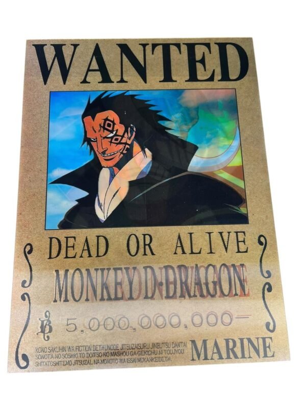 Afiche 3d de one piece cartel