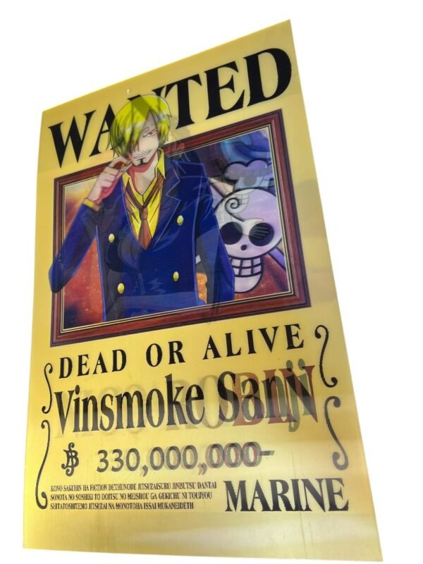 Afiche 3d de one piece tres personajes - Imagen 2