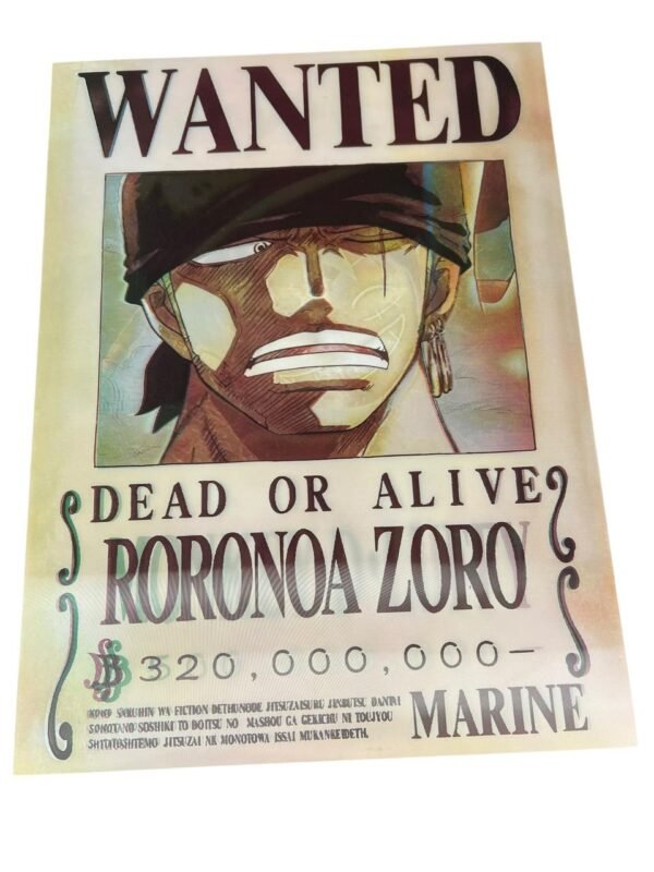 Afiche 3d de one piece dos caras - Imagen 2