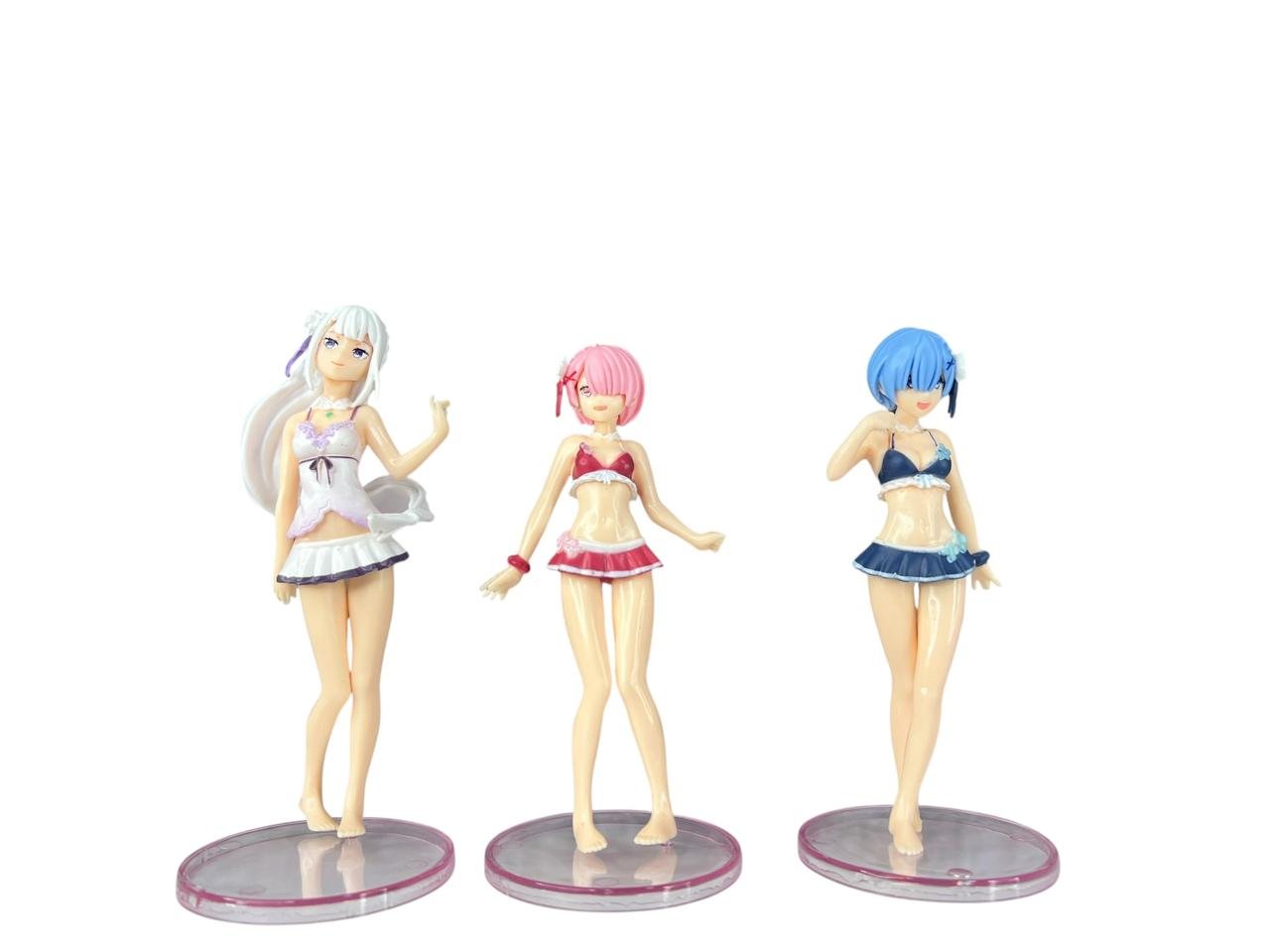 Figuras Coleccionables X6 Ram-rem-emilia Re Zero 12 y 5cm - Imagen 2