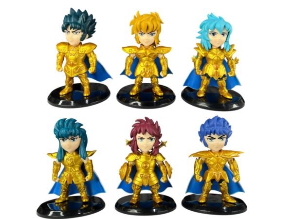 Figuras Coleccionables X 6 Caballeros Del Zodiaco 12cm