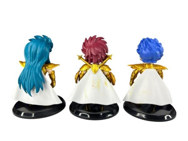 Figuras Coleccionables X 6 Caballeros Del Zodiaco 12cm - Imagen 3