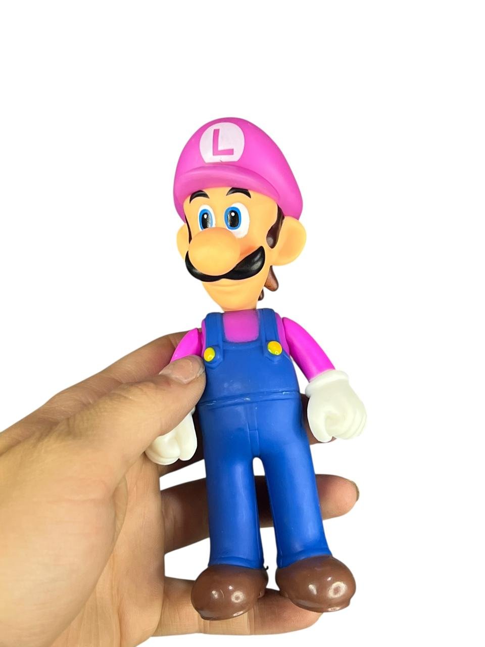 Figura Promoción Luigi Rosado 13cm Mario Broos - Imagen 5