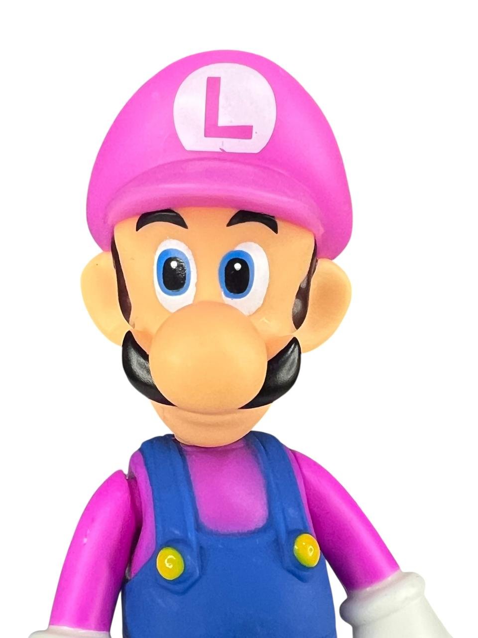 Figura Promoción Luigi Rosado 13cm Mario Broos - Imagen 4