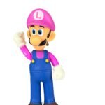 Figura Promoción Luigi Rosado 13cm Mario Broos