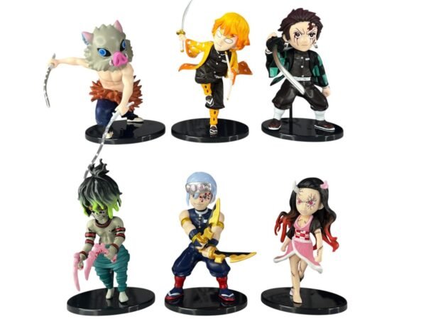 Figuras Coleccionables X6 Demon Slayer 14cm