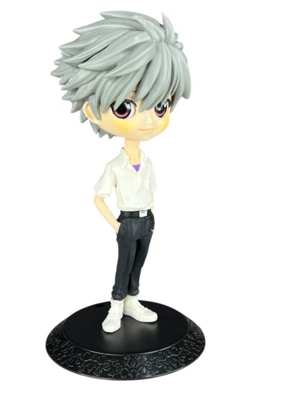 Figura Cabezón Kaworu Nagisa Uniforme  12cm Evangelion - Imagen 3
