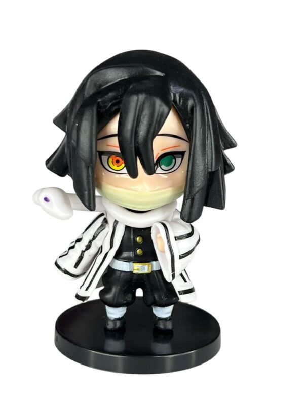 Figura Mini Obanai 7cm Tapa Negra  Demon Slayer