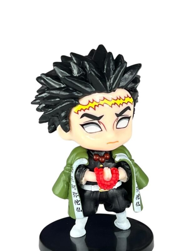 Figura Mini  Gyomei Himejima 7cm Tapa Negra  Demon Slayer - Imagen 3