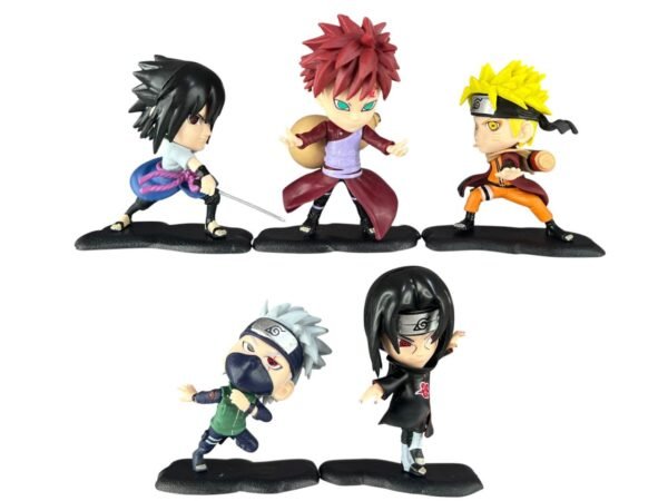 Figuras X5 Gaara-Itachi-Kakashi-Naruto & Susuke 7cm Naruto